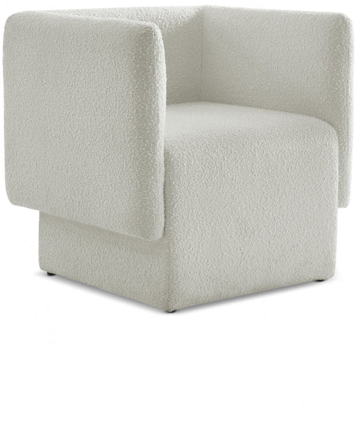 Vera Cream Boucle Fabric Accent Chair - 575Cream - Vega Furniture