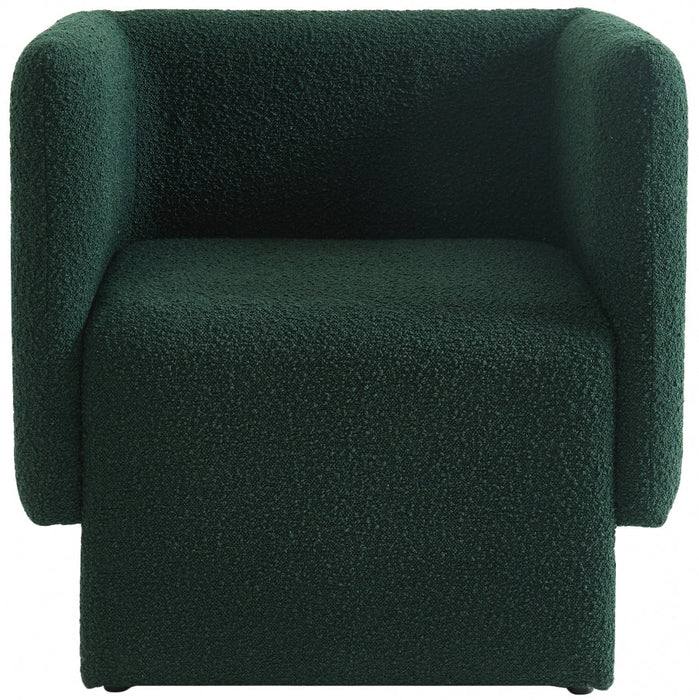 Vera Green Boucle Fabric Accent Chair - 575Green - Vega Furniture