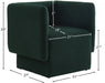 Vera Green Boucle Fabric Accent Chair - 575Green - Vega Furniture