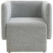 Vera Grey Boucle Fabric Accent Chair - 575Grey - Vega Furniture