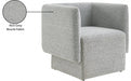 Vera Grey Boucle Fabric Accent Chair - 575Grey - Vega Furniture