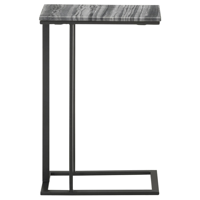 Vicente Gray Accent Table with Marble Top - 936034 - Vega Furniture