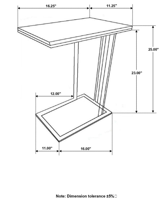 Vicente Gray Accent Table with Marble Top - 936034 - Vega Furniture