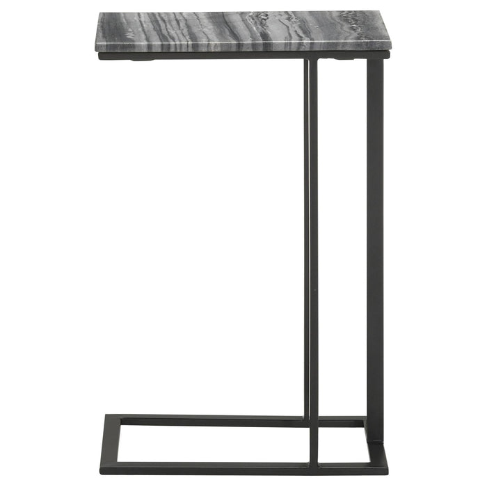 Vicente Gray Accent Table with Marble Top - 936034 - Vega Furniture