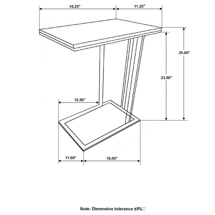 Vicente Gray Accent Table with Marble Top - 936035 - Vega Furniture