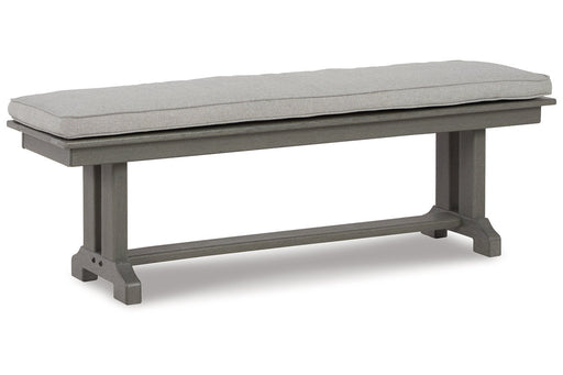 Visola Gray Bench with Cushion - P802-600 - Vega Furniture