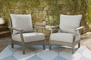 Visola Gray Lounge Chair with Cushion, Set of 2 - P802-820 - Vega Furniture