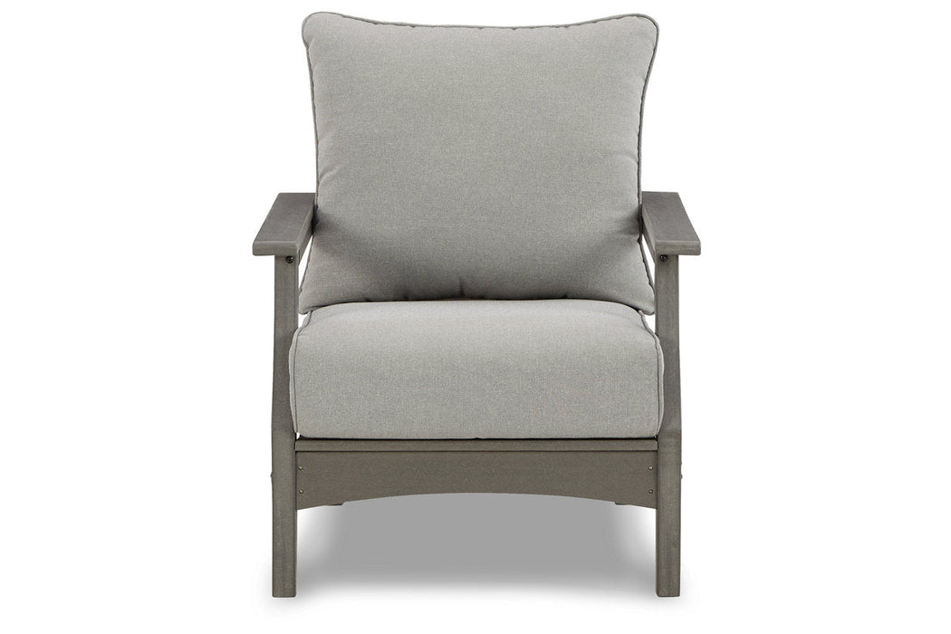 Visola Gray Lounge Chair with Cushion, Set of 2 - P802-820 - Vega Furniture