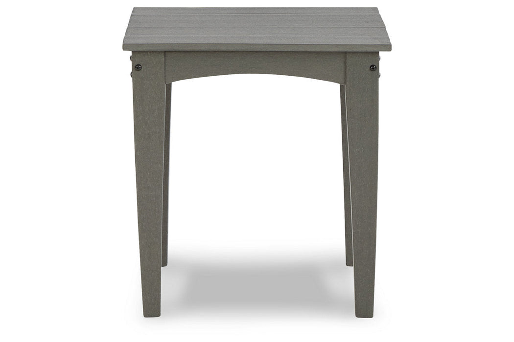 Visola Gray Outdoor End Table - P802-702 - Vega Furniture