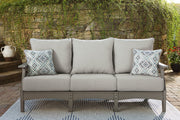 Visola Gray Outdoor Sofa with Cushion - P802-838 - Vega Furniture