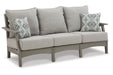 Visola Gray Outdoor Sofa with Cushion - P802-838 - Vega Furniture