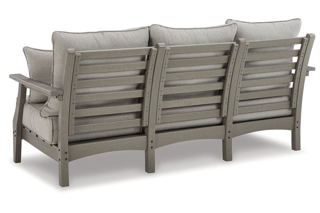 Visola Gray Outdoor Sofa with Cushion - P802-838 - Vega Furniture