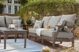 Visola Gray Outdoor Sofa with Cushion - P802-838 - Vega Furniture