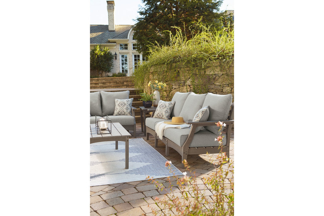 Visola Gray Outdoor Sofa with Cushion - P802-838 - Vega Furniture