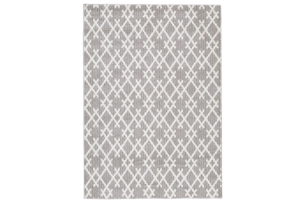 Wadehall Gray/Ivory Medium Rug - R405752 - Vega Furniture