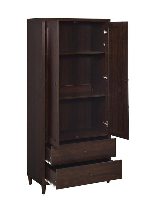 Wadeline Rustic Tobacco 2-Door Tall Accent Cabinet - 950724 - Vega Furniture