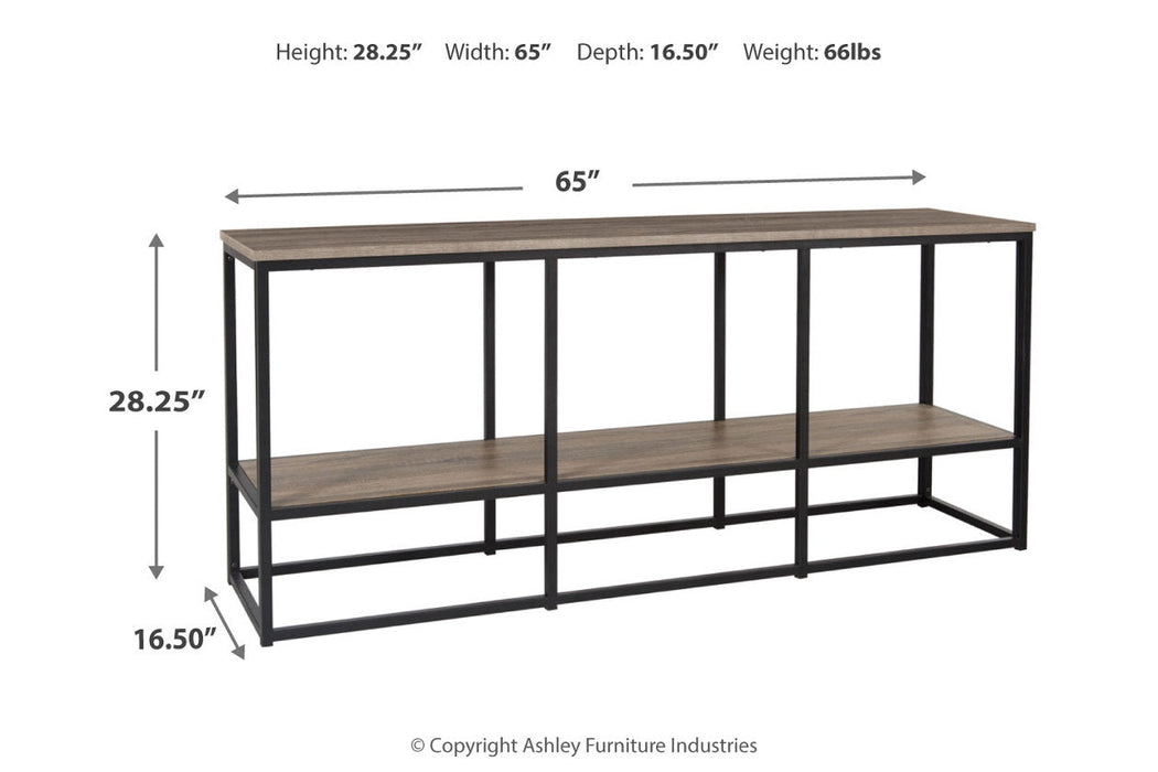 Wadeworth Brown/Black 65" TV Stand - W301-10 - Vega Furniture