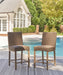 Walton Bridge Driftwood Outdoor Bar Stool (Set of 2) - P749-130 - Vega Furniture