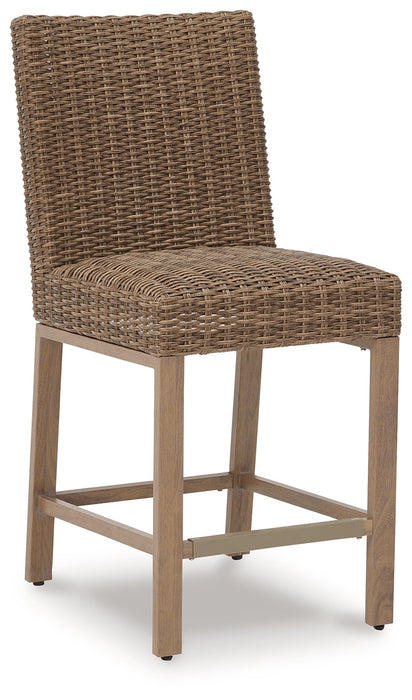 Walton Bridge Driftwood Outdoor Bar Stool (Set of 2) - P749-130 - Vega Furniture