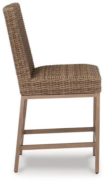 Walton Bridge Driftwood Outdoor Bar Stool (Set of 2) - P749-130 - Vega Furniture