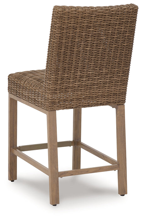 Walton Bridge Driftwood Outdoor Bar Stool (Set of 2) - P749-130 - Vega Furniture