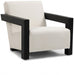 Ward Cream Ward Linen Textured Fabric Accent Chair - 478Cream - Vega Furniture