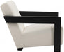 Ward Cream Ward Linen Textured Fabric Accent Chair - 478Cream - Vega Furniture