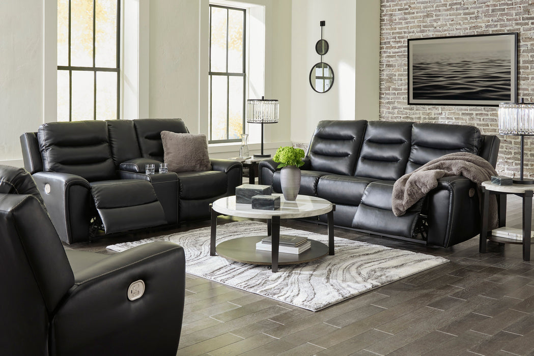 Warlin Black Power Reclining Living Room Set - SET | 6110515 | 6110518 - Vega Furniture