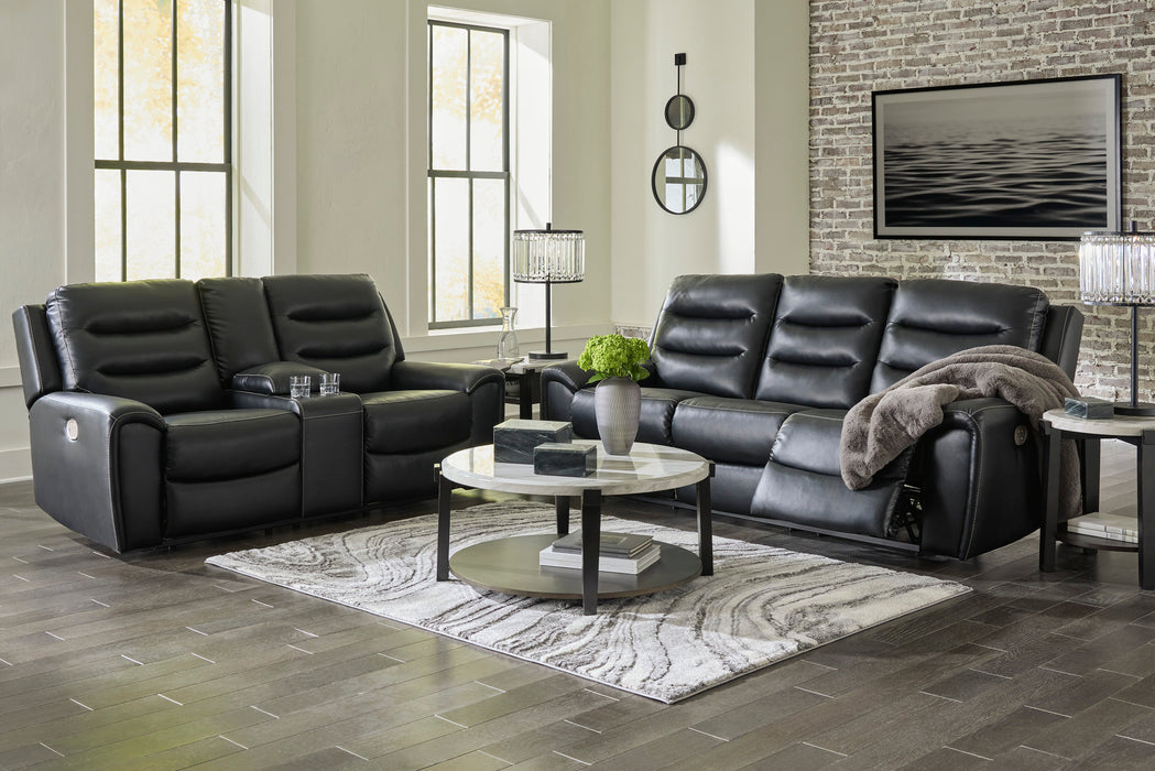 Warlin Black Power Reclining Living Room Set - SET | 6110515 | 6110518 - Vega Furniture