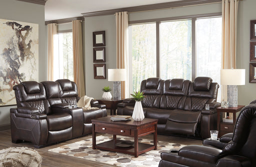 Warnerton Chocolate Power Reclining Living Room Set - SET | 7540715 | 7540718 - Vega Furniture