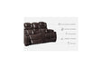 Warnerton Chocolate Power Reclining Loveseat with Console - 7540718 - Vega Furniture