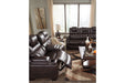 Warnerton Chocolate Power Reclining Sofa - 7540715 - Vega Furniture