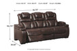 Warnerton Chocolate Power Reclining Sofa - 7540715 - Vega Furniture