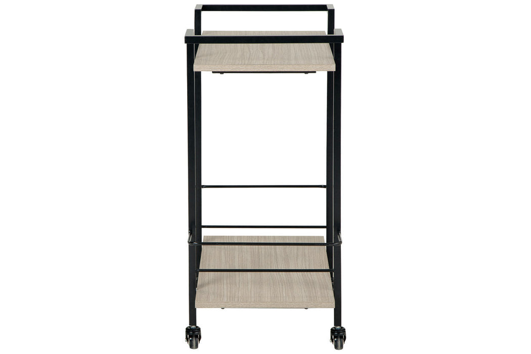 Waylowe Brown/Black Bar Cart - A4000389 - Vega Furniture