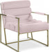 Wayne Pink Velvet Accent Chair - 526Pink - Vega Furniture