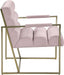 Wayne Pink Velvet Accent Chair - 526Pink - Vega Furniture