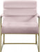 Wayne Pink Velvet Accent Chair - 526Pink - Vega Furniture