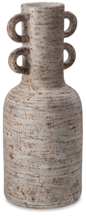 Wellbridge Distressed White Vase - A2000609 - Vega Furniture