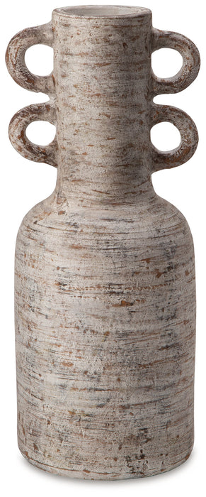 Wellbridge Distressed White Vase - A2000609 - Vega Furniture