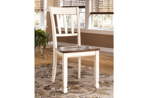 Whitesburg Brown/Cottage White Dining Chair, Set of 2 - D583-02 - Vega Furniture