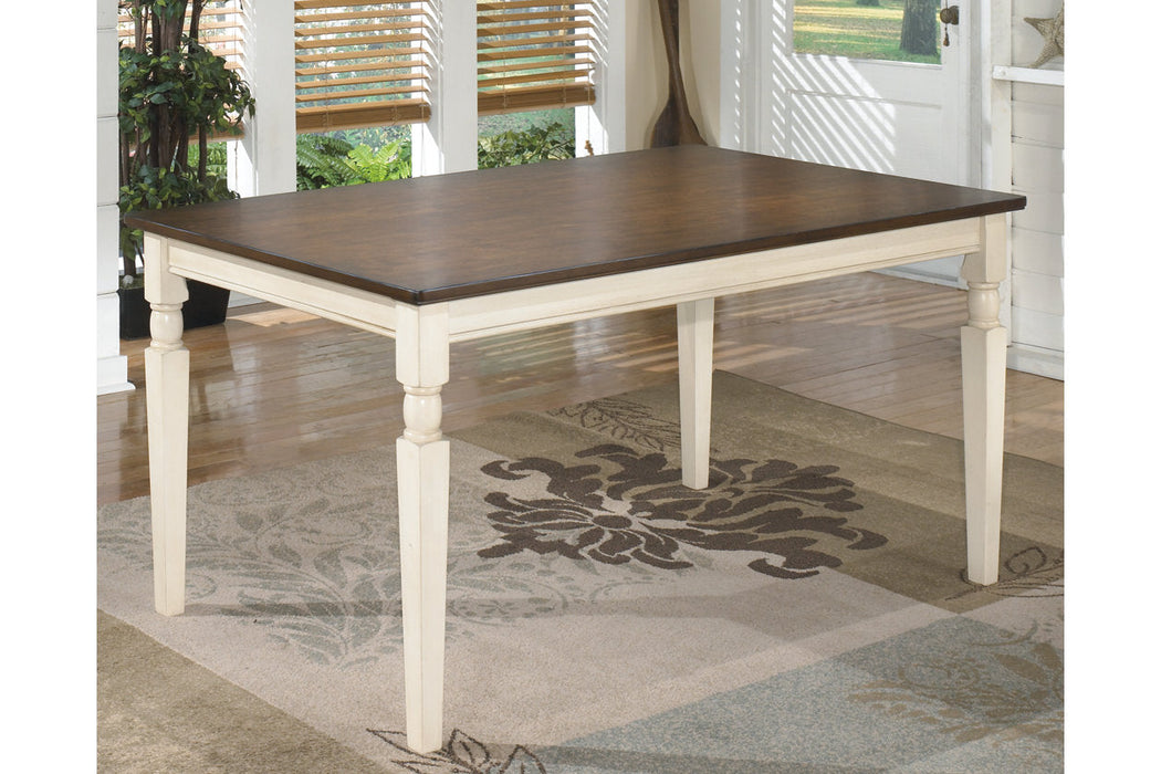 Whitesburg Brown/Cottage White Dining Table - D583-25 - Vega Furniture