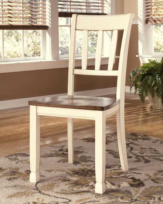 Whitesburg Brown/Cottage White Rectangular Dining Set - SET | D583-25 | D583-02(3) - Vega Furniture