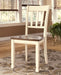 Whitesburg Brown/Cottage White Rectangular Dining Set - SET | D583-25 | D583-02(3) - Vega Furniture