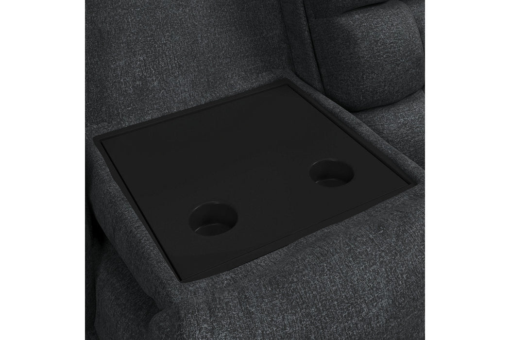 Wilhurst Marine Reclining Sofa with Drop Down Table - 5540389 - Vega Furniture