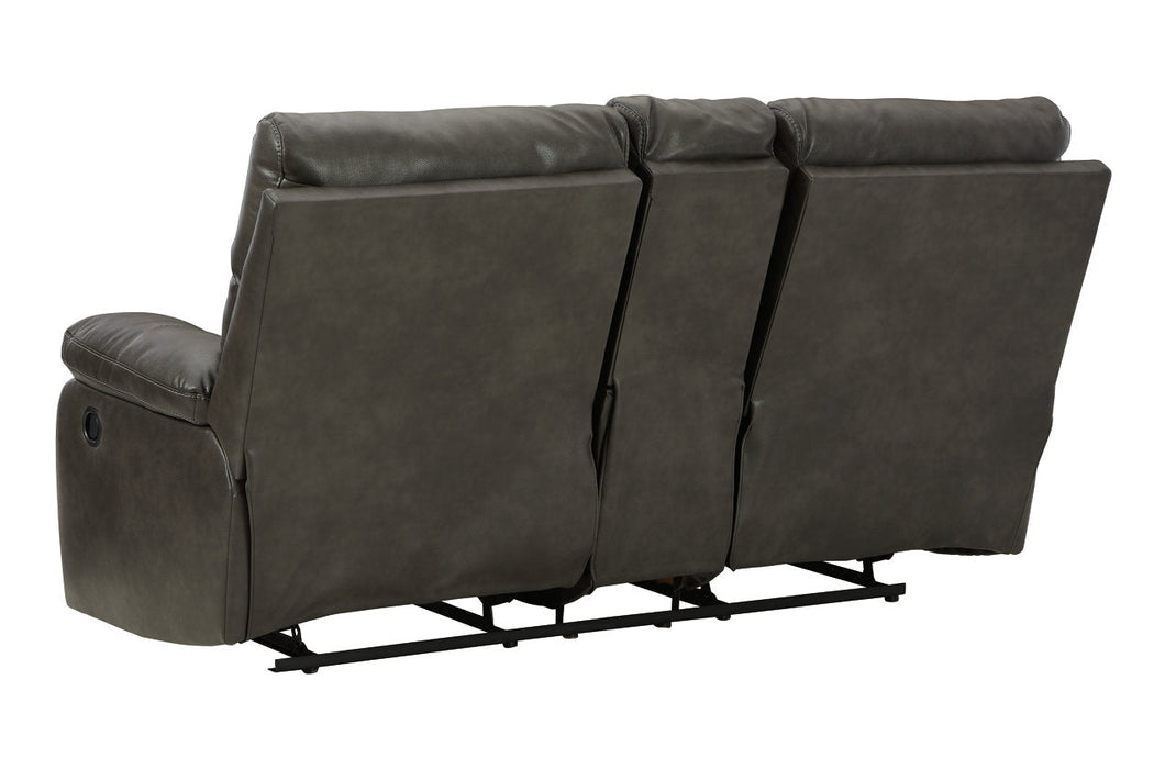 Willamen Quarry Reclining Loveseat with Console - 1480194 - Vega Furniture