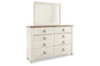 Willowton Two-tone Dresser - B267-31 - Vega Furniture