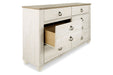 Willowton Two-tone Dresser - B267-31 - Vega Furniture