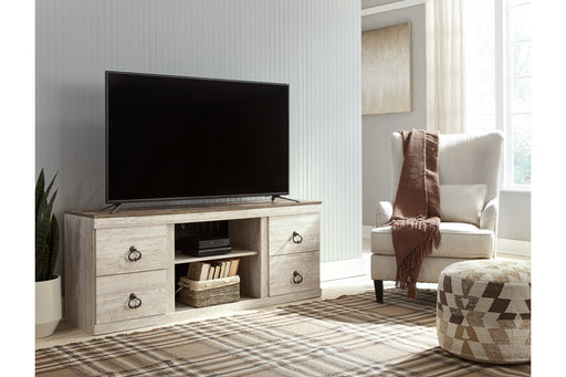 Willowton Whitewash 60" TV Stand - EW0267-268 - Vega Furniture