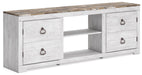 Willowton Whitewash 72" TV Stand - W267-168 - Vega Furniture