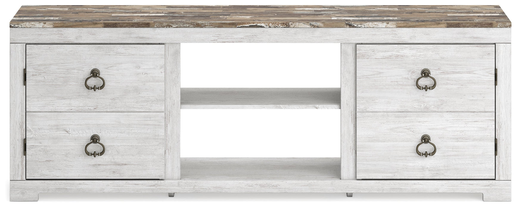 Willowton Whitewash 72" TV Stand - W267-168 - Vega Furniture